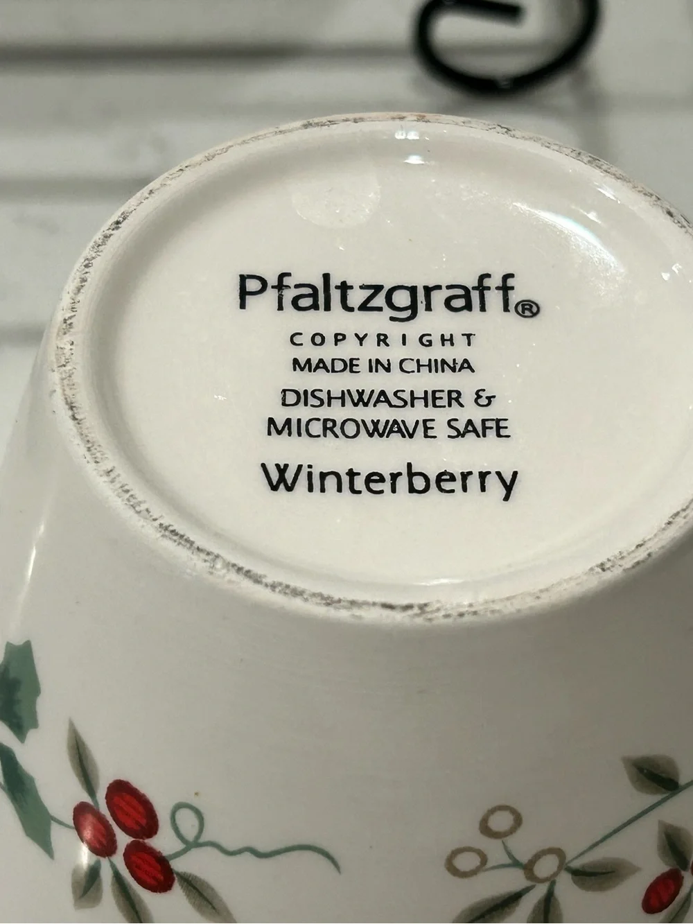 Pfaltgraff Winterberry 3 dip bowls with Wire Tray~1990s serverware